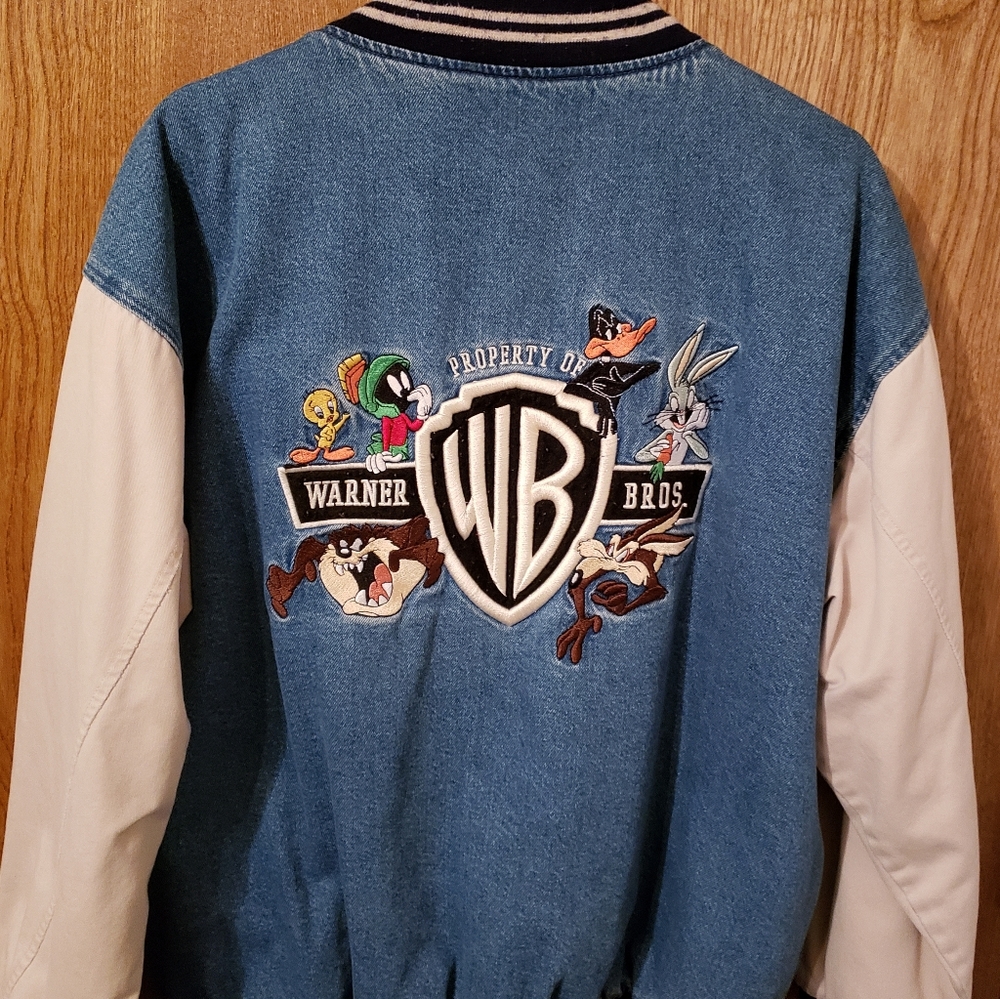 Warner Bros. Denim Coat w/Logo on Back